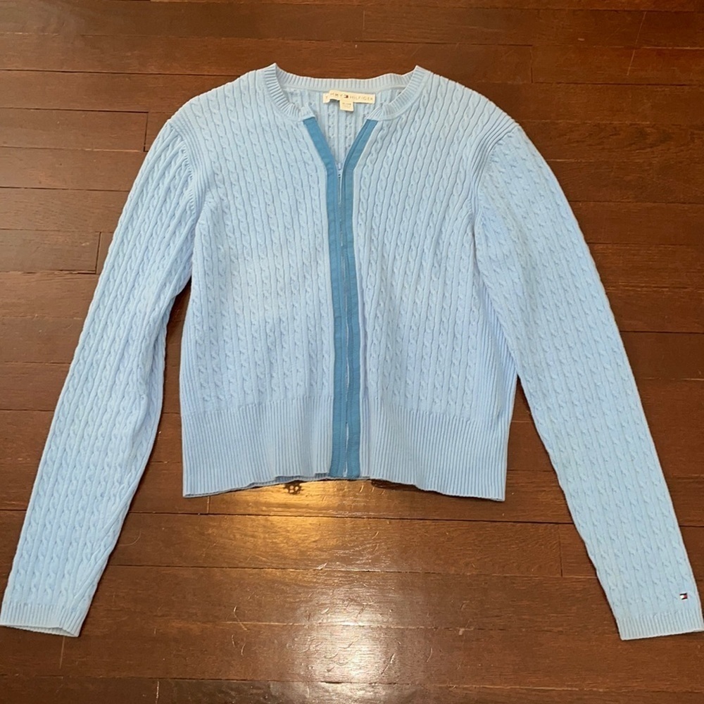 Women's Tommy Hilfiger Zipper Cardigan Long Sleeve Sweater XL
